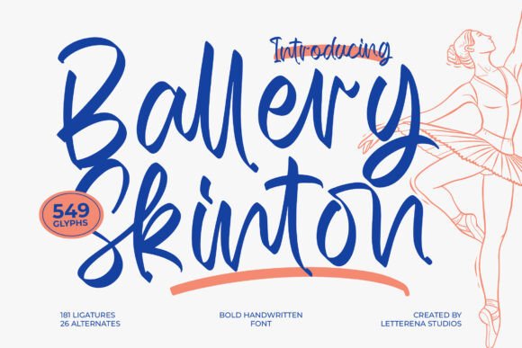 Ballery Skinton: A Bold Handwritten Font for Luxury Branding