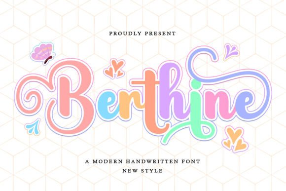 Berthine: A Handwritten Font for Modern Branding