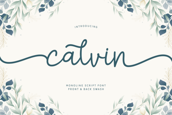 Calvin: Crafting Elegance with a Modern Monoline Script