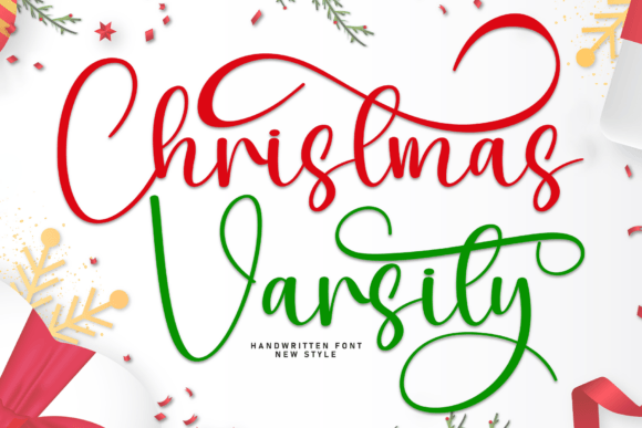 Christmas Varsity: A Festive Script Font for Holiday Designs