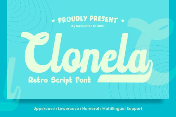 Clonela: The Retro Script Font for Timeless Wedding Stationery