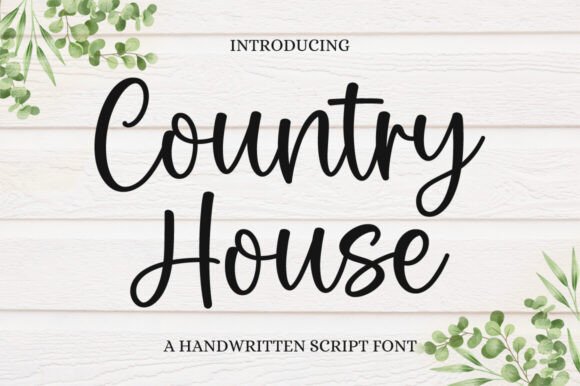 Country House: The Elegant Script Font for Refined Designs