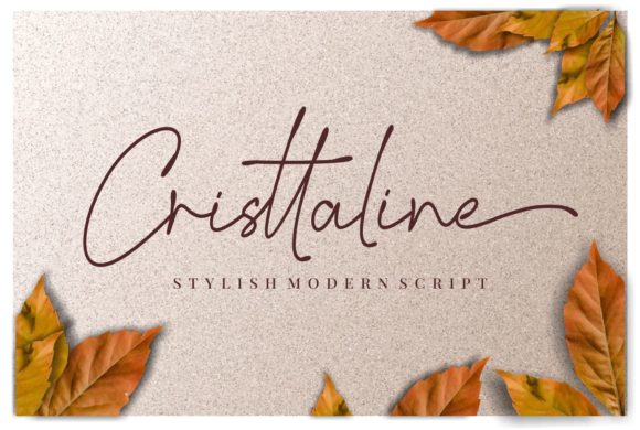 Cristtaline: The Modern Script Font for Luxurious Design