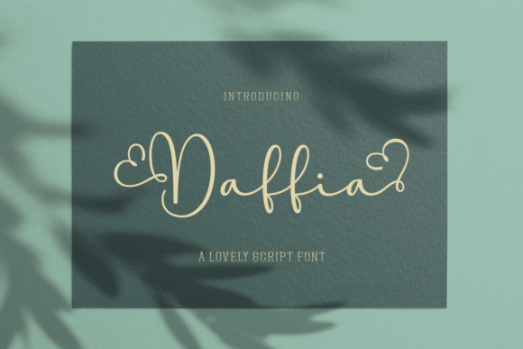 Daffia: The Elegant Script Font for Your Design Needs