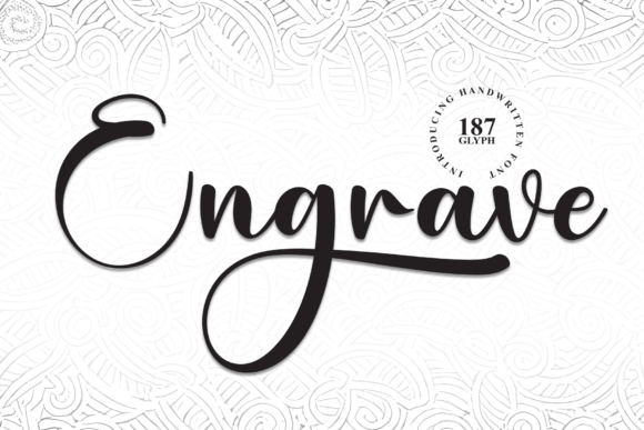Engrave: The Handwritten Script Font That Feels Like a Celebration