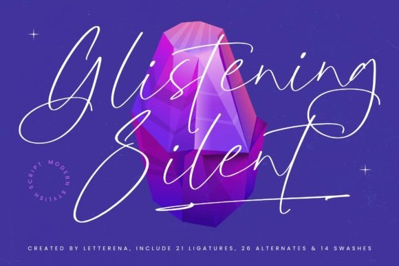 Glistening Silent: A Script Font for Unforgettable Projects