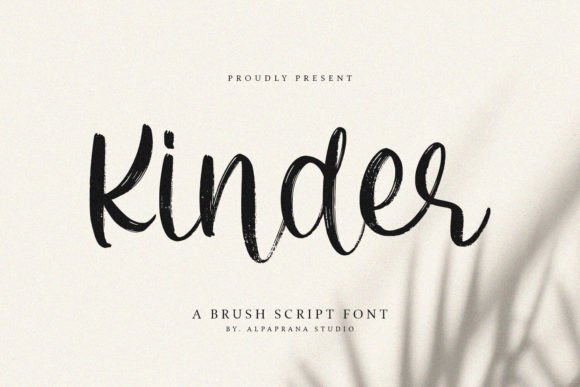 Kinder: A Brush Script Font for Modern, Authentic Designs