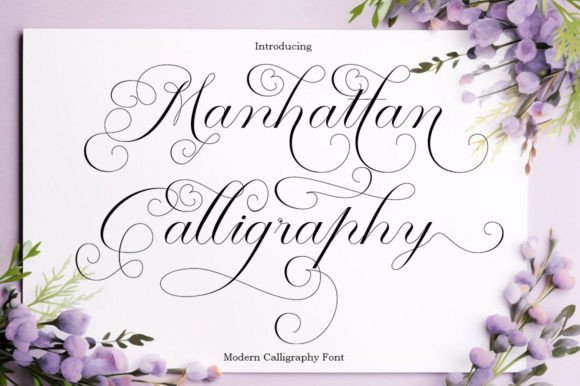 Manhattan Calligraphy: A Modern Script Font for Creative Projects