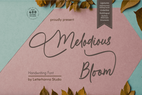 Melodious Bloom: The Modern Script Font for Authentic Design
