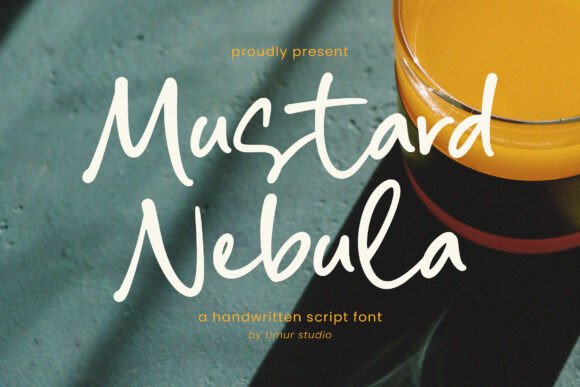 Mustard Nebula: A Handwritten Script Font for Creative Brands