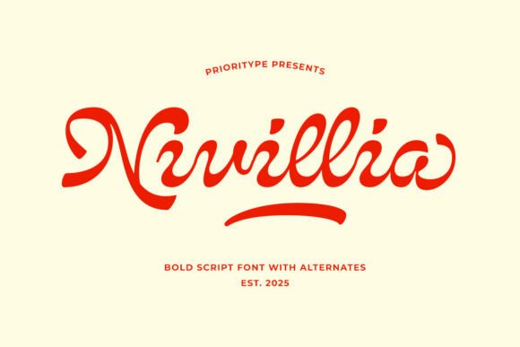 Nivillia: The Bold Script Font for Modern Branding