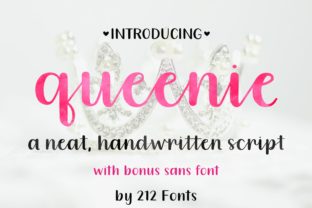 Queenie: A Handwritten Typeface for Adorable Branding