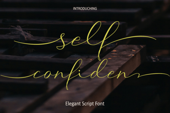 Self Confident: A Fresh Script for Invitations and Branding