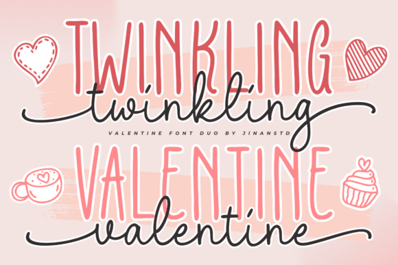 Twinkling Valentine Duo: A Font Pairing for Charming Projects