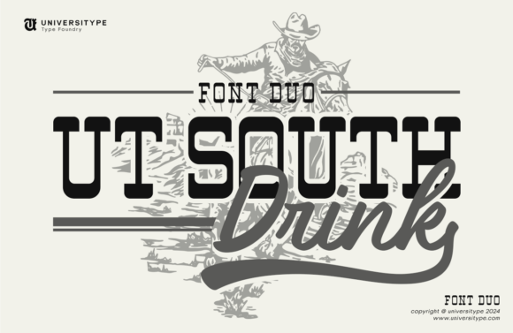 Ut South Drink: Balancing Script Flair with Slab Strength